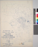 Maps showing distribution of racial and national groups in the Los Angeles area, according to the 1940 United States census: Distribution of foreign born from Poland, Yugoslavia, Czechoslovakia, U.S. Census data, 1940