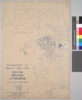 Maps showing distribution of racial and national groups in the Los Angeles area, according to the 1940 United States census: Distribution of foreign born from Russia, Finland, Lithuania, U.S. Census data, 1940