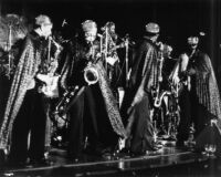 Sun Ra Arkestra performing in 1980s [descriptive]