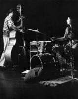 Buell Neidlinger performing with Deborah Fuss in the El Monte Art Ensemble, Los Angeles, 1976 [descriptive]