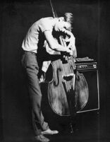 John Lindberg playing double bass, 1979 [descriptive]
