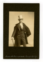 Robertson, W. G. with top hat and cane, portrait by R & H Stiles.