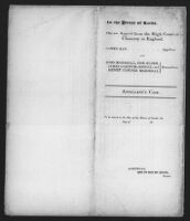 Appellants Case [16 July 1839]