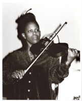 Regina Carter playing violin, Los Angeles [descriptive]