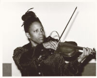 Regina Carter playing violin, Los Angeles [descriptive]