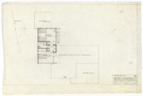 Beard House, additions and alterations, second floor plan, Altadena, California, 1947
