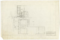 Beard House, additions and alterations, first floor plan, Altadena, California, 1947