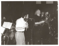 David Grisman and Fishel (Michael) Bresler performing in Los Angeles, February 1997 [descriptive]