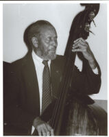 Percy Heath playing the bass, Los Angeles, 1999 [descriptive]