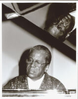 Andrew Hill playing piano, Los Angeles, January 2000 [descriptive]