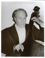 Jim Hughart playing the bass, Los Angeles, February 2000 [descriptive]