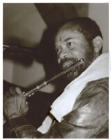 Hubert Laws playing the flute in Los Angeles [descriptive]
