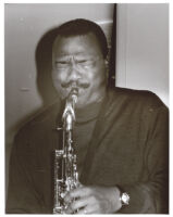 Ronnie Laws playing the tenor saxophone, Los Angeles, January 1999 [descriptive]