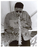 Bennie Maupin playing the soprano saxophone in Los Angeles [descriptive]