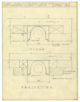 Architectural drawing, continuous lumiline light strip