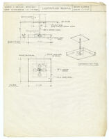 Architectural drawing, light fixture details