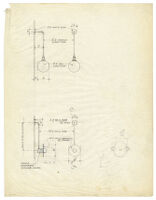 Drawing of electrical work and lighting, undated