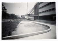 United States Embassy, east view of front exterior and landscape, Karachi, Pakistan, 1959