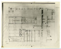 Laemmle Building, architectural plan, Los Angeles, California, 1933