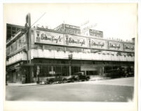 Laemmle Building, view of exterior looking west, Los Angeles, California, 1932-1937