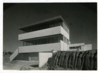 Landfair Apartments, garage, Los Angeles, California, 1937
