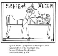 Anubis Laying Hands on Anthropoid Coffin