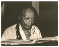 Cecil Taylor playing the piano in Los Angeles [descriptive]