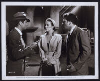 Tony Curtis, Andrea King, and Gregg Martell in I Was a Shoplifter