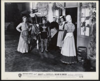 Lou Costello, Bud Abbott, and unidentified actresses in Jack and the Beanstalk.