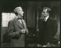Clifton Webb and Hugh Marlowe in Mr. Belvedere Rings the Bell