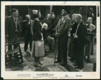 Joanne Dru, Clifton Webb, cast members and extras in Mr. Belvedere Rings The Bell