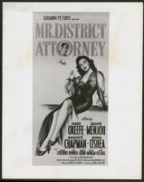 Adophe Menjou and Marguerite Chapman in Mr. District Attorney