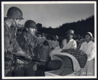 Soldiers and Korean civilians in Tay Garnett's One Minute To Zero