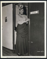 Jane Russell leaving her dressing room for The Paleface