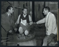 Director Norman McLeod, Dialogue Coach Len Hendry, and Bob Hope in The Paleface