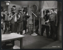 Bob Hope, Robert Armstrong, Wade Crosby, and other unidentified cast members in The Paleface