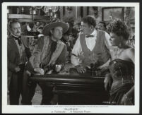 Bob Hope, Robert Watson, Tom Kennedy, an unidentified actress and extras in The Paleface