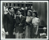 Joel McCrea, Rudy Vallee, Mary Astor, and Claudette Colbert in The Palm Beach Story