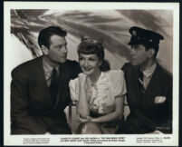 Joel McCrea, Claudette Colbert, and Rudy Vallee in The Palm Beach Story