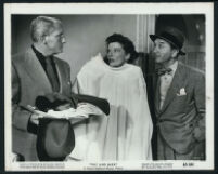 Katherine Hepburn, Spencer Tracy, and another cast member in Pat and Mike
