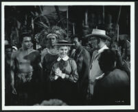 Lance Fuller, Murvyn Vye, Virginia Mayo, and Carl Benton Reid in Pearl Of The South Pacific
