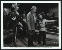 Ward Bond, Jeff Chandler, Orlando Rodriguez, and extras in Pillars of the Sky