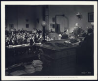 Montgomery Clift in a courtroom scene in A Place In The Sun