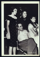 Harold Lloyd and his family on the set of Professor, Beware!