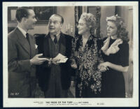 Jed Prouty, Regina Wallace, Dorothy Moore and Kenneth Howell in a scene from Scattergood Rides High