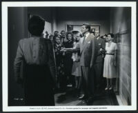 Barbara O'Neil, Marie Harmon, Anabel Shaw, Kay Morley, Michael Redgrave, James Seay, Joan Bennett and cast members in Secret Beyond the Door