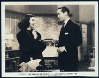 Franchot Tone and Joan Bennett in a scene from She Knew All The Answers