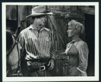 Sterling Hayden and Angela Greene in a scene from Shotgun