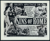 Ludmila Tcherina and Massimo Girotti in the poster for The Sins Of Rome