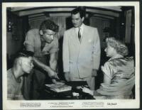 Lawrence "Ducky" Louie, Jeff Chandler, Philip Friend, and Evelyn Keyes in Smuggler's Island